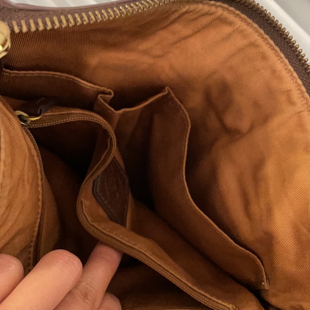 Fossil Crossbody Handbag purse green leaf - Picture 6 of 10